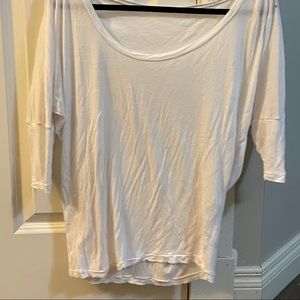 XS white activewear top